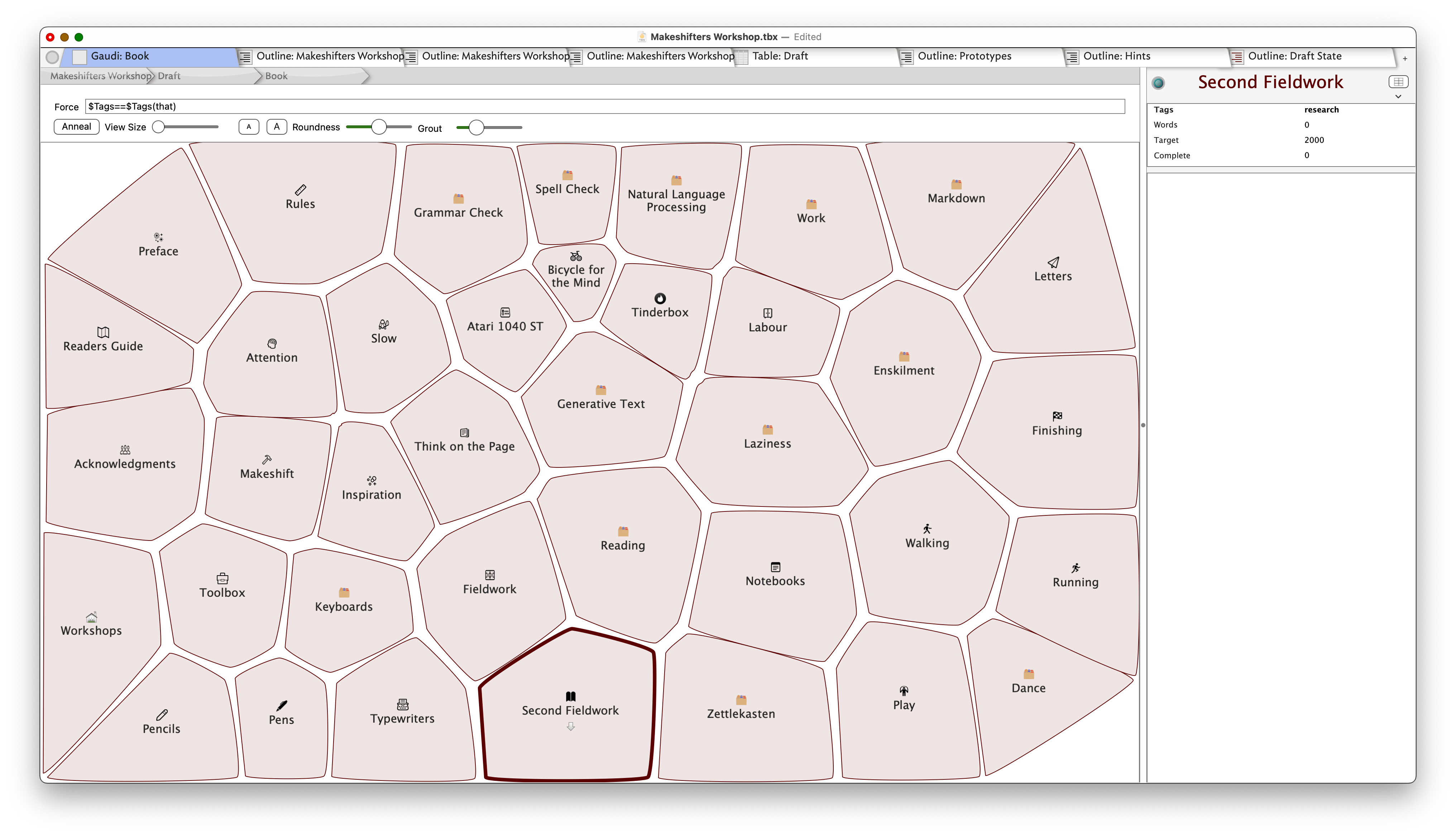 Guadi View, organized with like minded notes brought together.