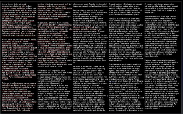 Multicolumn text editor.